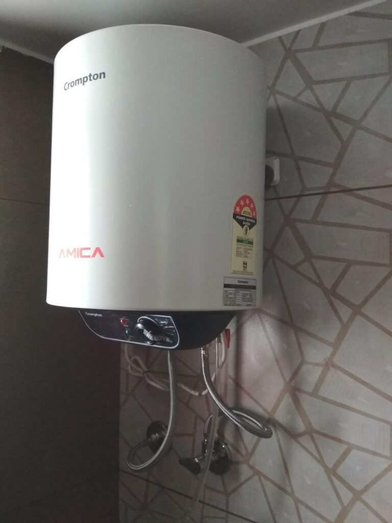 Crompton Amica 25-L 5-Star Rated Storage Water Heater i clicked a picture after installed