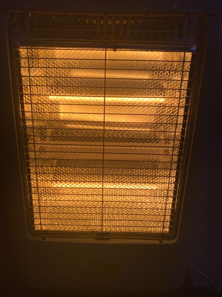 Maharaja Whiteline Halogen Room Heater i clicked a picture after power on 