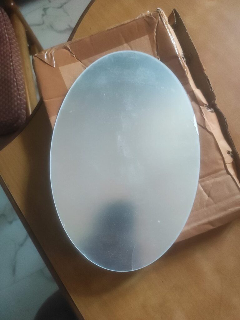 IGNITO Oval shape adhesive mirror review